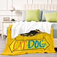thumbnail image 4 of CatDog anti-pilling, suave, ligera, esponjosa y acogedora de lujo para hogar y cocina – Perfecta para niños y adultos,130X150cm, 4 of 6
