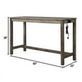 thumbnail image 3 of Best Master Furniture Yosef 3 Piece Rectangular Wood Bar Set in Oak, 3 of 5