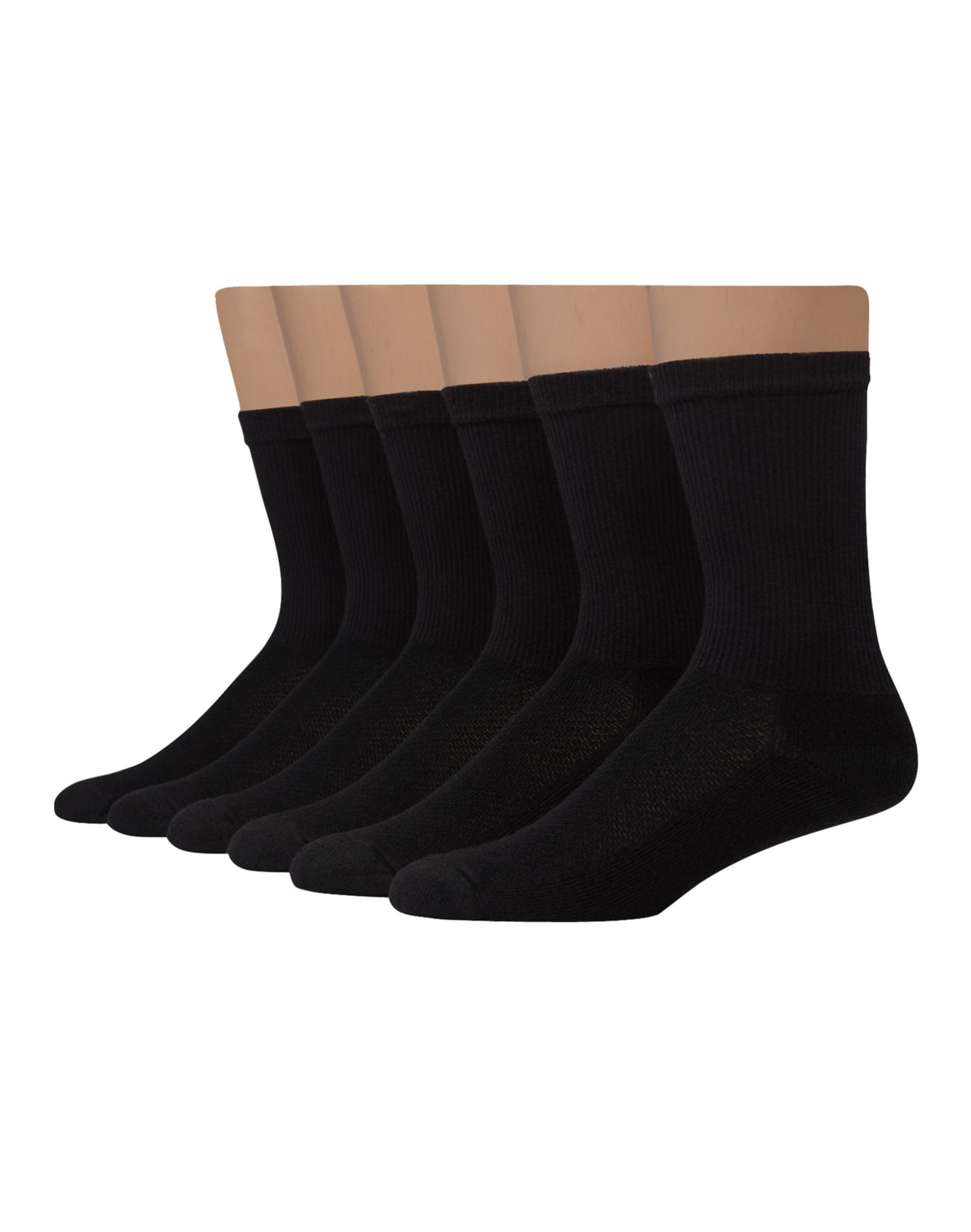 Hanes Ultimate Mens XTemp FreshIQ Crew Socks 6Pack, 612, Black Walmart Canada