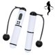 thumbnail image 3 of ZHAOCHENG Cuerda para saltar, cuerda para saltar digital sin peso, cuerda para saltar ajustable e inalámbrica para entrenamiento físico en casa para mujeres y hombres, color blanco y negro, 3 of 5