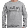thumbnail image 2 of Skyline Nashville Tennessee Sweatshirt Unisex X-Large Grey, 2 of 5