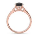 thumbnail image 4 of Diamond-Capitals 2.30 Carat Elegant Natural Diamond Black Onyx Gemstone Proposal Ring for Ladies Solid 18K Rose Gold Size 7.5, 4 of 8