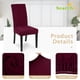 thumbnail image 3 of Fundas para Sillas SearchI Juego de Comedor 4 Piezas Elásticas Rojo Vino, 3 of 7