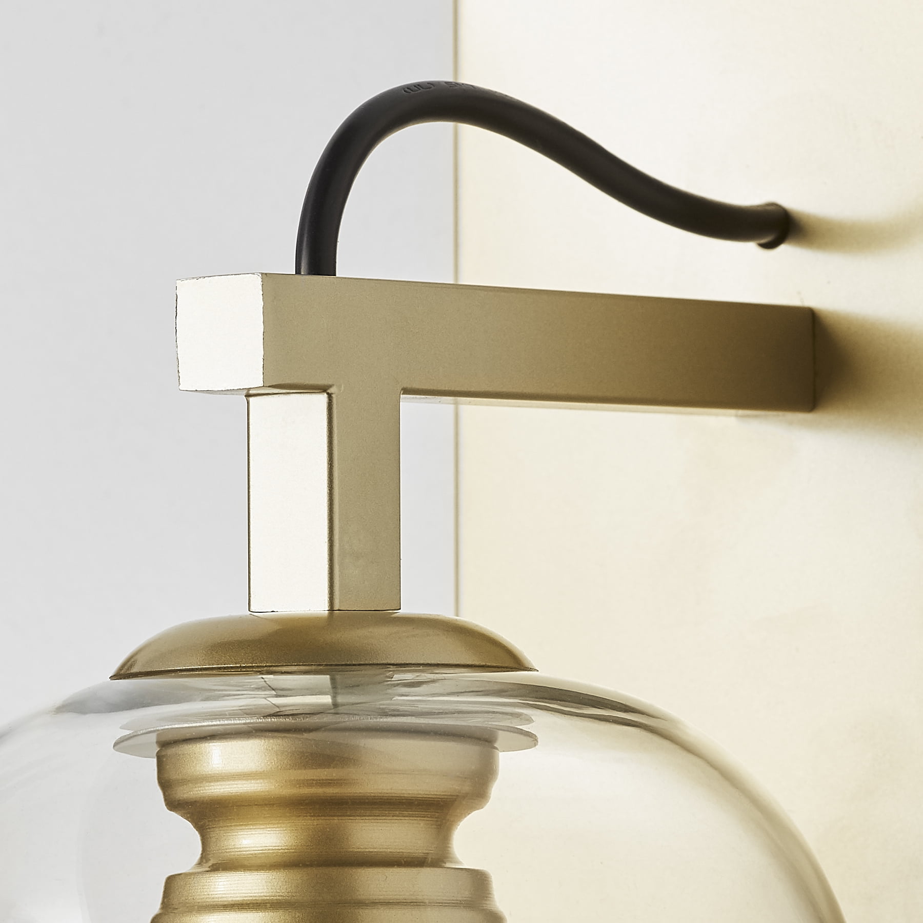 Better Homes & Gardens Dome Indoor Wall Sconce Burnished Brass, A15 4W Soft White, Medium Base, Dimmable, 1 pack