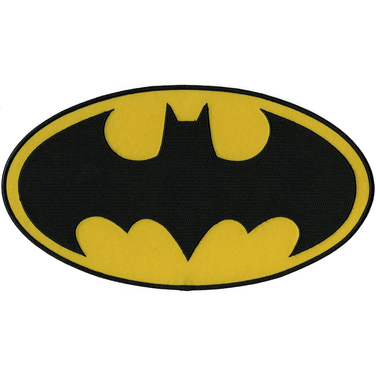 Iron On Patch Embroidered Badge Kids Cartoon Superhero Action Batman Logo 