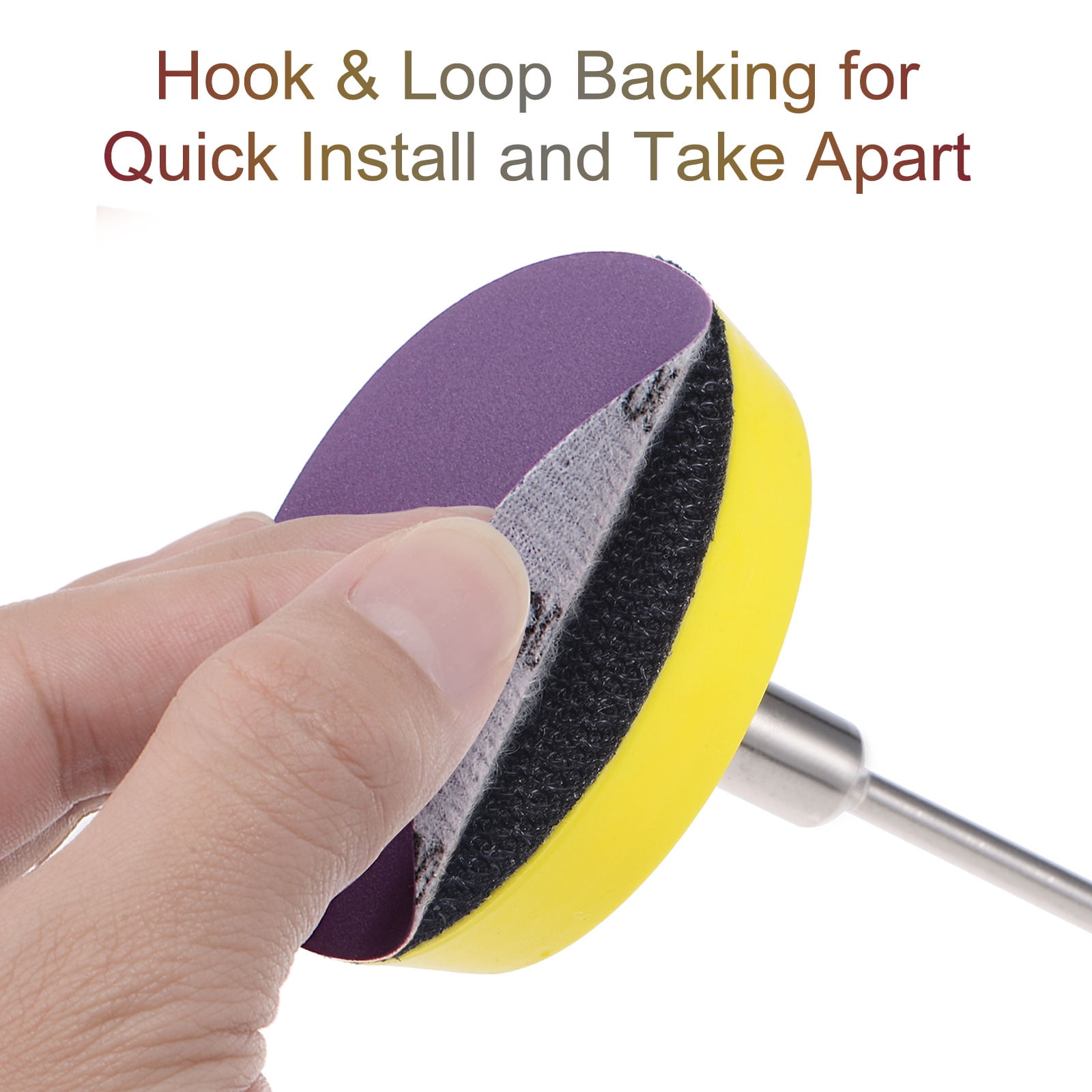 Unique Bargains Sanding Discs Hook & Loop Aluminum Oxide Sandpaper 3000 Grit