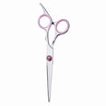 thumbnail image 3 of Tijeras para el cabello de acero inoxidable Sunnimix Profesional de Acero Inoxidable Estilo 1 Pta + rosa, 3 of 8