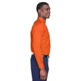 thumbnail image 3 of Harriton Easy Blend Long-Sleeve Twill Shirt with Stain-Release (M500) Team Orange, 6XL, 3 of 3
