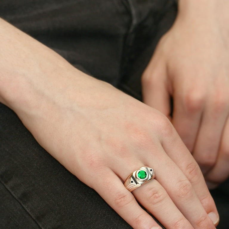 【美品】GEM STONE KING リング Silver925 #12 Gem Stone King Men's 925 Sterling Silver White Topaz and