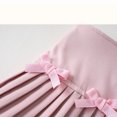thumbnail image 5 of Girls' Preppy Pleated Skirt High Waisted Mini A-Line Skirt Bow Cute School Uniform Skirt for Campus & Weekend Gatherings (3-14 Years), 5 of 9