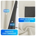 thumbnail image 5 of JIATER Blackout Curtains,52 x 84 inch Blackout Curtains Set of 2 for Bedroom Living Room,Thermal Insulated Room Darkening Drapes with Grommet,White, 5 of 7