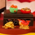 thumbnail image 4 of KAKOWELY 8 figuras de resina en miniatura para decoración de Año Nuevo, mascota de resina para regalo., 4 of 5