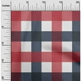 thumbnail image 1 of oneOone Cotton Silk Grayish Blue Fabric Gingham Check Sewing Material Print Fabric By The Yard 42 Inches Wide, 1 of 4