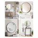 thumbnail image 4 of 36-pulgada round mirror: hd bathroom mirror para over the sink, big matte negra metal framed wall mirror para vanity, entrada, hallway, o sala de estar - easy to install, 4 of 8
