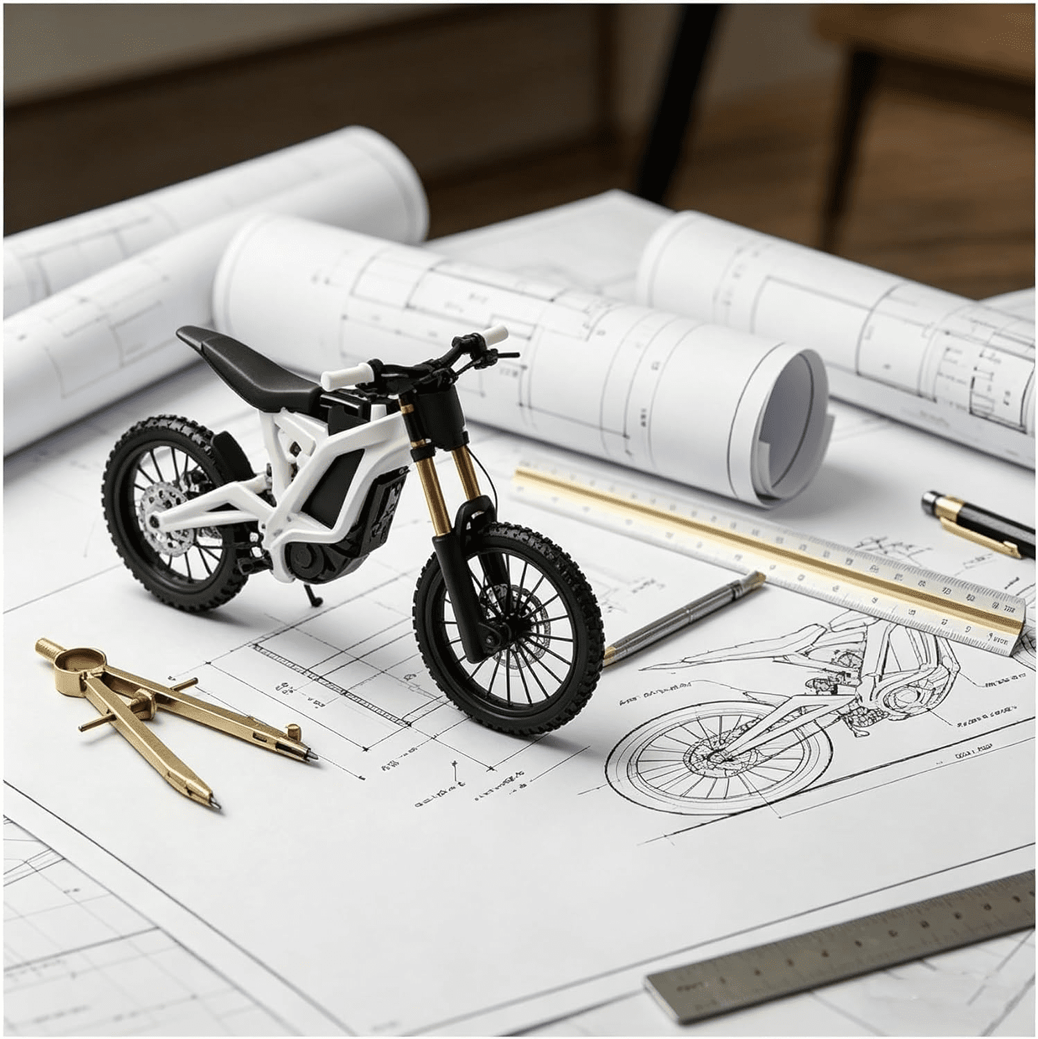 Compatible with Surron Light Bee X 1:9 Electric Dirt Bike Model, Realistic 3D Printed Racing Bike Scale Model with Functional Linkage and Movable Wheels