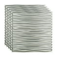 thumbnail image 1 of FASÄDE Dunes Decorative Vinyl 2ft x 2ft Lay in Ceiling Panel in Brushed Aluminum (5 Pack), 1 of 5