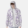 thumbnail image 3 of Picia Lavender Flowers Women's Men's UPF 50+ Sun Protection Hoodie Shirt Long Sleeve SPF Fishing Outdoor UV Hiking Lightweight Shirts-Large, 3 of 9