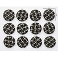 thumbnail image 3 of IBA Indianbeautifulart Black Chain Geometric Decorative Buttons For Sewing Crafting&nbsp;Handmade Button Canvas Fabric Buttons 25 Mm Pack Of 50, 3 of 7