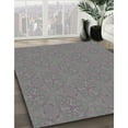 thumbnail image 2 of Ahgly Company Indoor Square Patterned Dark Gray Novelty Area Rugs, 6' Square, 2 of 6