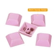 thumbnail image 4 of Uxcell 1U Blank Keycaps PBT Universal Keyboard Replacement Accessories for MX Mechanical Keyboard, Pink 10 Pack, 4 of 6
