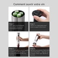 thumbnail image 3 of Sacacorchos eléctrico, kit de sacacorchos recargable, sacacorchos eléctrico con cortador de cuchillos de aluminio, dispensador de vino, tapón de vino al vacío, 3 of 5
