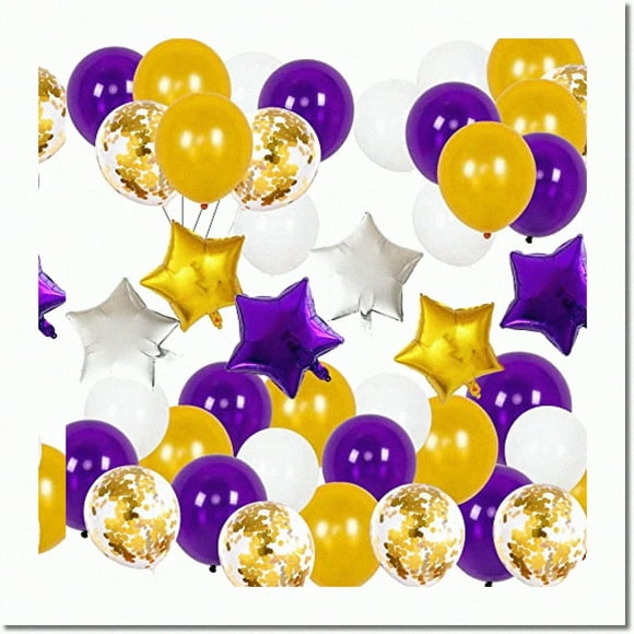 Celebrate & Decorate 2024: Purple Gold Graduation & Party Decorations for Birthdays, Retirement, Weddings, Bridal Showers, Anniversaries & Baby Showers!