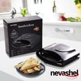 thumbnail image 5 of Sandwichera Electrica Nevashel AD2205 para Panini 2 Piezas 850W 110/120v, 5 of 5