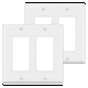 thumbnail image 1 of 10 Piezas, Placa de Pared Decorativa 2 Bandas, Tamaño Estándar, Cubierta de de Corriente para Receptáculos GFCI y USB, Alto 4,53 Pulgadas X 4,57 Pulgadas, Color, 1 of 5