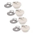 thumbnail image 1 of Tapones de baño de 4 piezas, tapones de goma para bañera de 1-1/4", tapón de desagüe para fregadero de cocina, blanco, 1 of 6