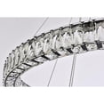 thumbnail image 6 of Monroe 36 inch LED double ring chandelier in black, 6 of 9