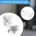 thumbnail image 3 of Tian Qi Toilet Flapper Replacement Compatible with Gerber 99-647 2 Pack, 2 Inch Toilet Flapper with Stainless Chain and Hook, Easy to Install, 3 of 5