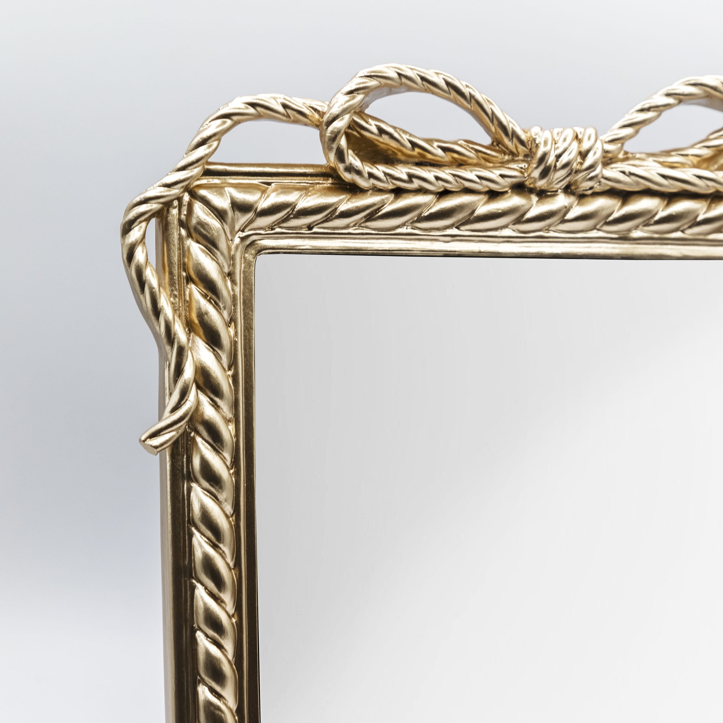 OneDesign Home 8X10 Gold Bow Resin Tabletop Mirror