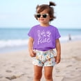 thumbnail image 2 of Five Floral 5th Birthday Shirt for Toddler Girls Fifth Birthday Outfit Purple Shirt 4T, 2 of 4