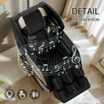 thumbnail image 4 of Noble House Bess Zero Gravity Massage Chair Recliner, Full Body Air Pressure with Heat, Foot Rollers, Gold and Black, 4 of 5