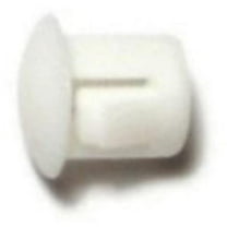 1/4" White Nylon Plastic Flush Head Hole Plugs (20 pcs.)