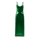 thumbnail image 4 of Vestido metálico con tirantes finos para mujer: vestido sexy ajustado con escote en V, vestido de fiesta para salir por la noche, 4 of 4