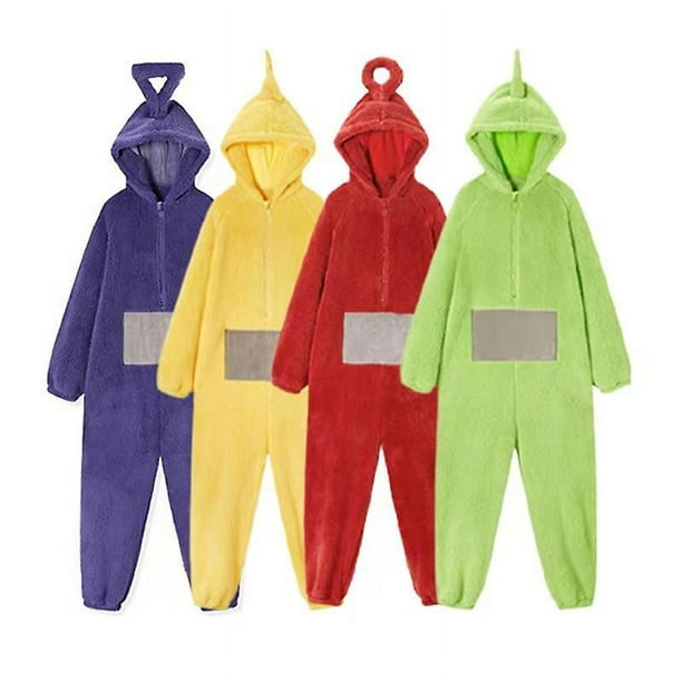 Disfraces de Teletubbies Cosplay Unisex Disi Onesies Lala pijamas para adultos pijamas de animales pijamas de Navidad mono