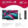 thumbnail image 2 of LG 48" OLED evo AI 4K Smart TV w/A9 Gen8, 144Hz, Dolby Vision/Atmos, HDR10, AI Upscaling, Alexa + UAX 4K HDM, 2 of 5