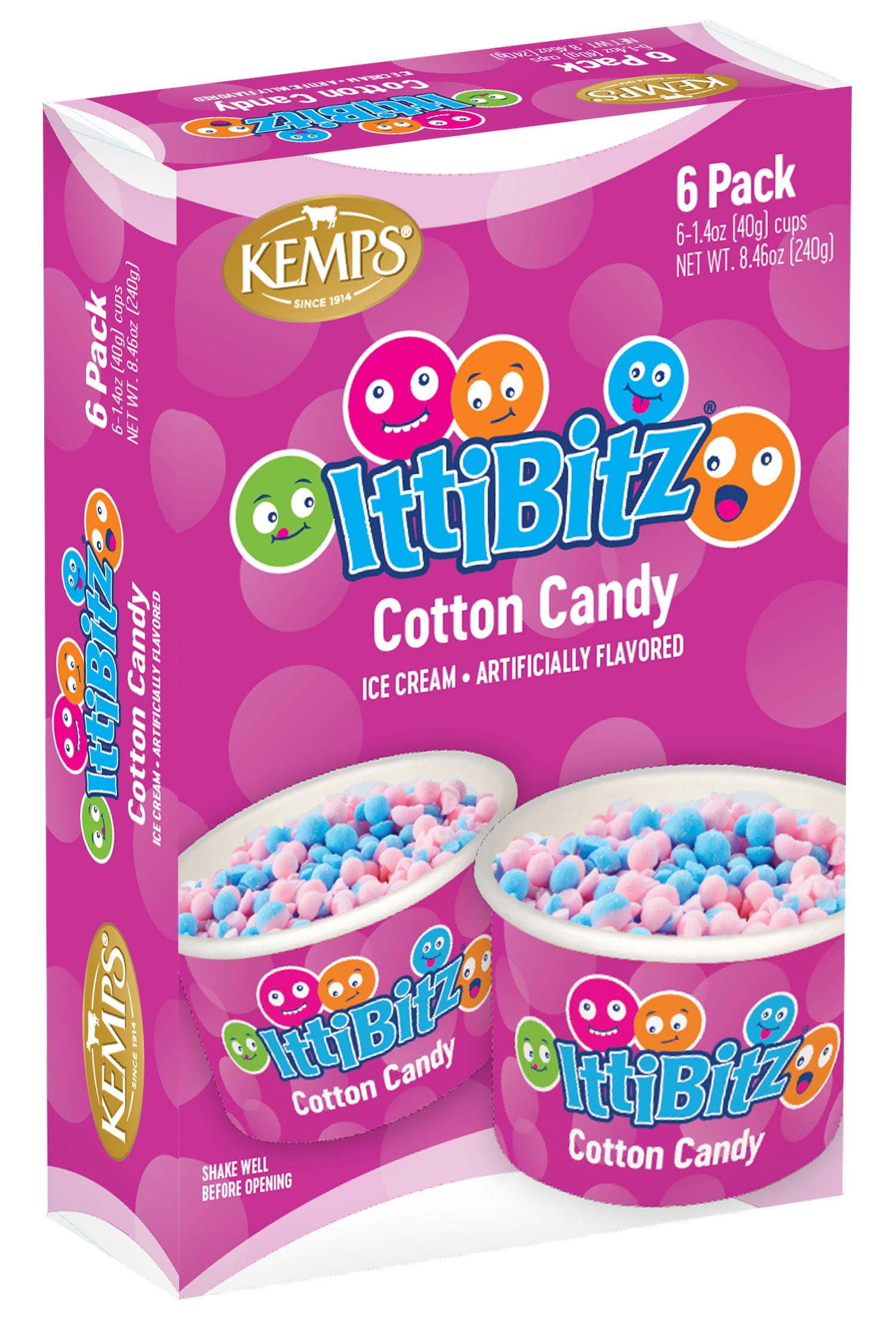 Kemps IttiBitz Cotton Candy 1.4 oz / 6 Pak