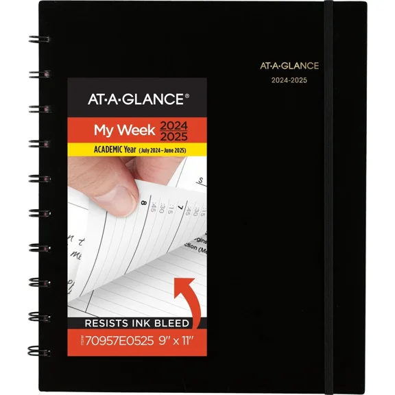 At A Glance Academic Planner July 2024 To June 2025 Weekly Monthly Spiral Bound