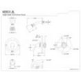 thumbnail image 2 of Kingston Brass Brushed Nickel Shower Faucet, 2 of 2