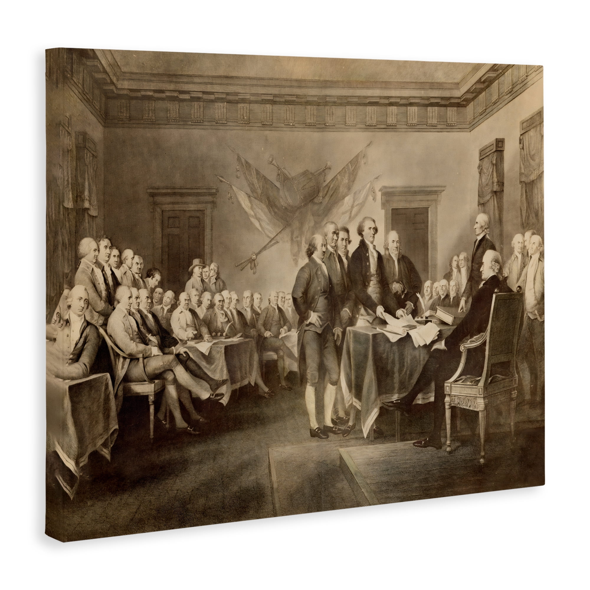 Stupell Industries Historical Signing Of Declaration Canvas Wall Art, design by Arlington Prints