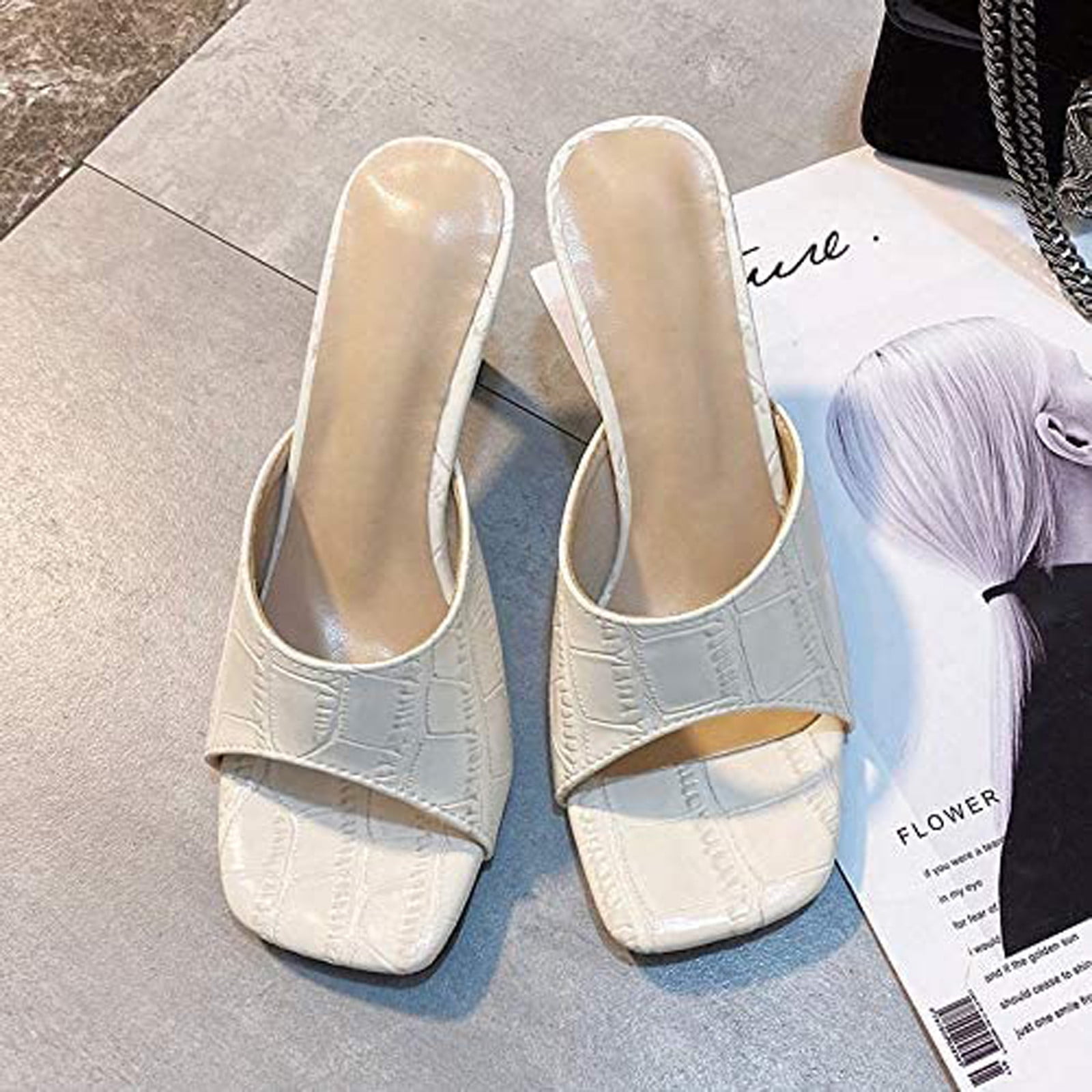 Sandales à Talons Hauts Allegra-K - Talon Bloc, Femme, Loisirs/bureau, Neuves