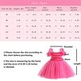 thumbnail image 4 of Toddler Baby Girls Off Shoulder Dress Ruffle Tulle Wedding Pageant Birthday Flower Girl Dress 1-6T, 4 of 7