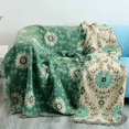 thumbnail image 2 of Manta bohemia para cama, edredón rústico ultra suave de algodón, manta de otoño con estampado floral de pájaros, decoración de granja, mantas grandes para cama, 2 of 5