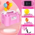 thumbnail image 4 of Bomba para globos, bomba eléctrica para globos, inflador de globos con boquilla doble y 2 herramientas para atar globos, inflador de globos portátil, bomba de aire para decoraciones de fiestas, 4 of 6