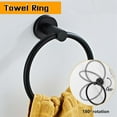 thumbnail image 6 of 6-Piece Brushed Black Bathroom Hardware Set, Black Towel Bar Set Bathroom Towel Holder Set Towel Rack Set Stainless Steel Wall Mounted, 23.6 Inch, 6 of 7