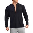 thumbnail image 1 of Men's Basketball Solid - Stripe Stretch Sports T - Shirt for Autumn Running and Training, 1 of 4