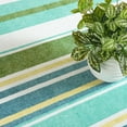 thumbnail image 5 of Balacho Modern Geometric Striped Faux Wool Area Rug,5' x 8', Green, 5 of 8