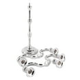 thumbnail image 3 of Acar 5-Candle Metal Candelabra Silver Candle Holder 13.5 Inch Home Decor, 3 of 8
